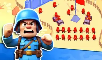 Little Commander: Red Vs Blue - free online Casual game at Islfown